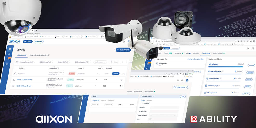 佳能企业边缘 AI 摄像机全面支持 Allxon OTA 云端远程管理服务